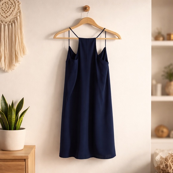 $188 nwt Lilly Pulitzer Navy Silk Slip Dusk Dress size small - Picture 2 of 2